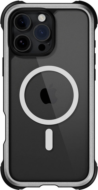 MAGEASY Odyssey M iPhone 防摔手機殼 16 Pro Max 超軍規 磁吸 金屬銀