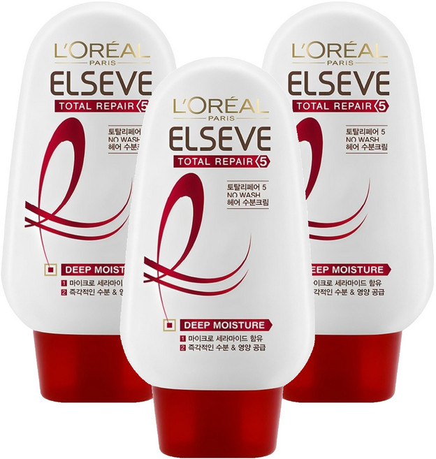 로레알파리 토탈 리페어5 헤어 모이스처크림 프로엑스, 110g, 3개