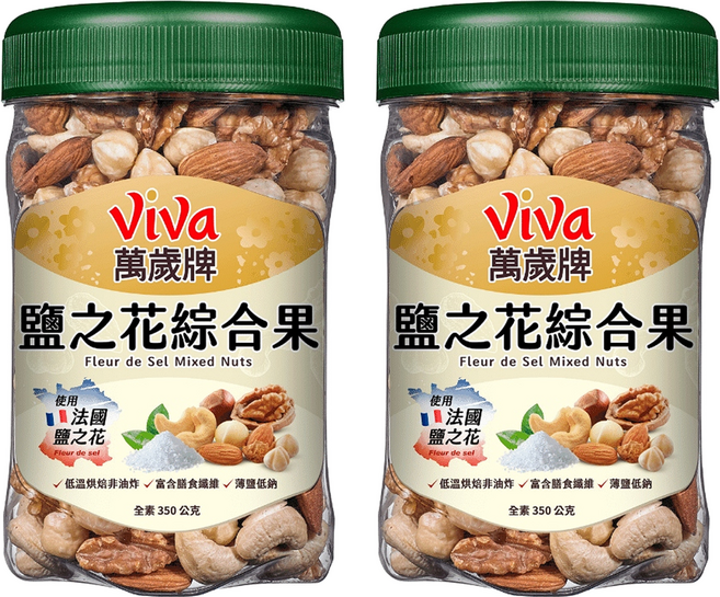 ViVa 萬歲牌 鹽之花綜合果, 2罐, 350g