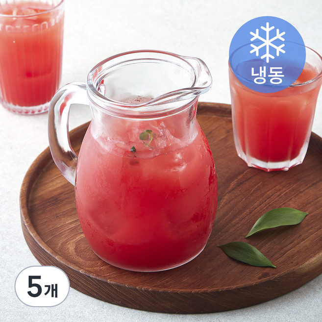 에코베라 수박 주스 (냉동), 1kg, 5개