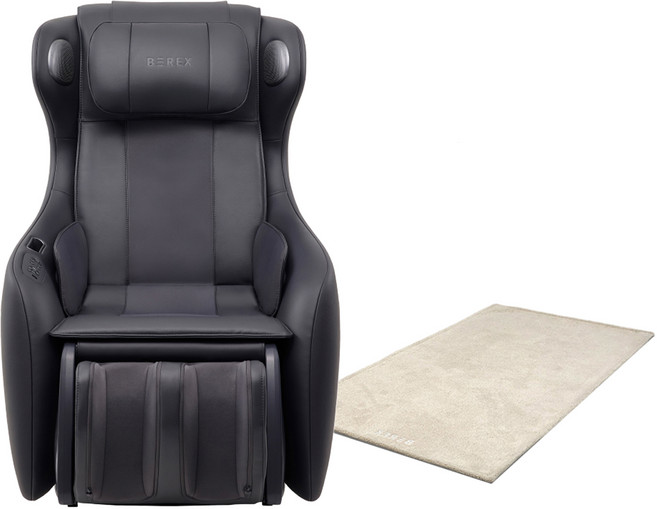 코웨이 비렉스 안마의자 마인 2 + 러그 세트 방문설치, MC-B03, 잉크 블랙
