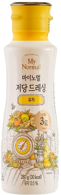 마이노멀 저당 드레싱 유자, 280g, 1개