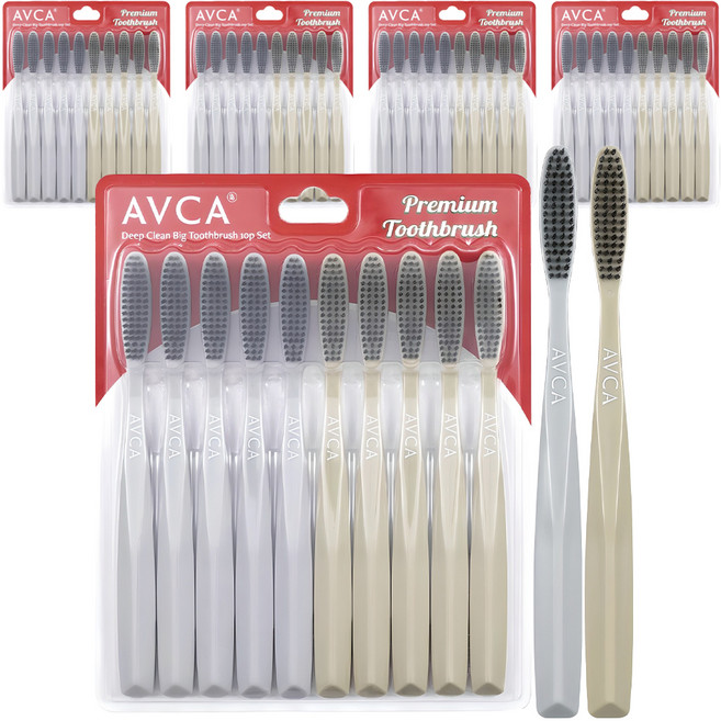 아브카 딥클린 탄력 소프트 모 대왕칫솔, 10개입, 5개