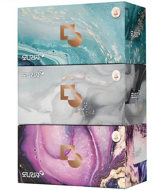 모나리자 부드러운 천연펄프 미용티슈 2겹, 280매, 3개