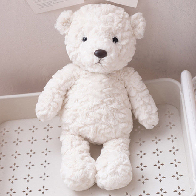 아이끌레 보들 동물 캐릭터 봉제인형, 35cm, 화이트곰돌이, 1개