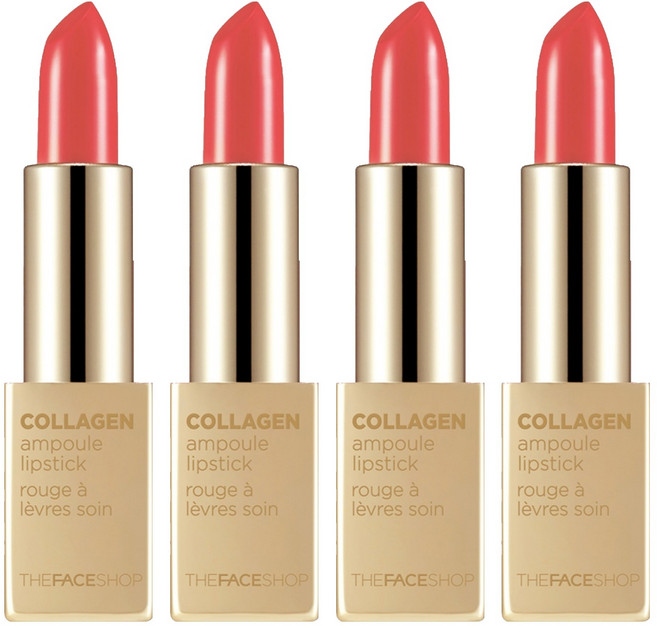 더페이스샵 콜라겐 앰플 립스틱, 4개, 03 핑크누보