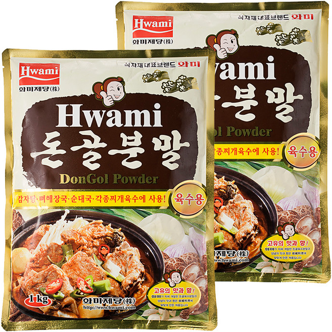 화미 돈골분말, 1kg, 2개