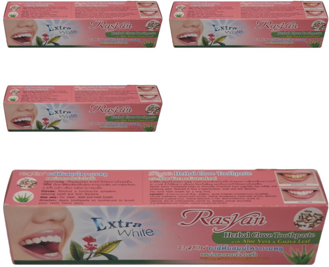 Rasyan 草本丁香亮白牙膏, 30g, 4條