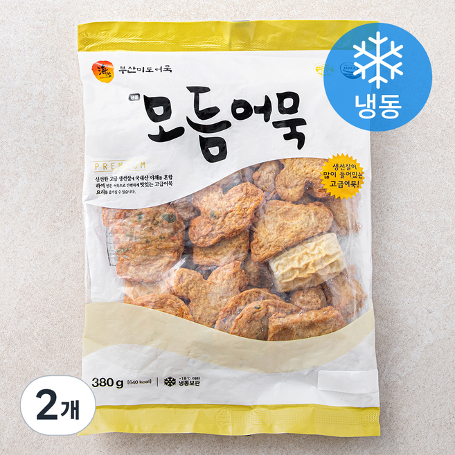 부산미도어묵 모듬어묵 (냉동), 380g, 2개