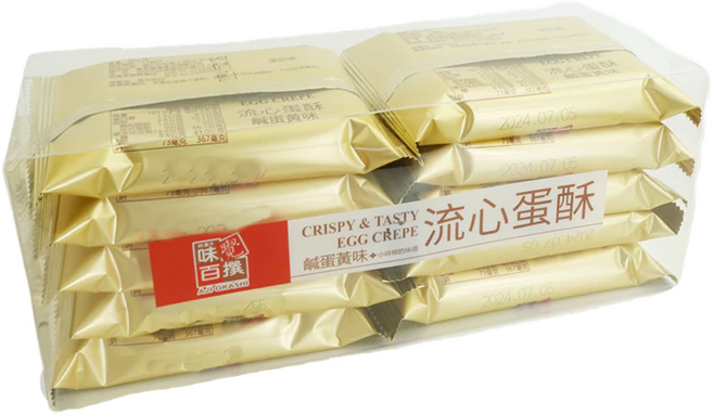 AJI OKASHI 味覺百撰 流心蛋酥 鹹蛋黃味, 200g, 1包