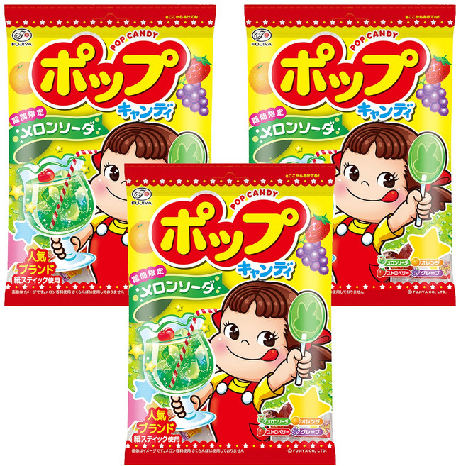 FUJIYA 不二家 POP棒棒糖, 121.8g, 3袋