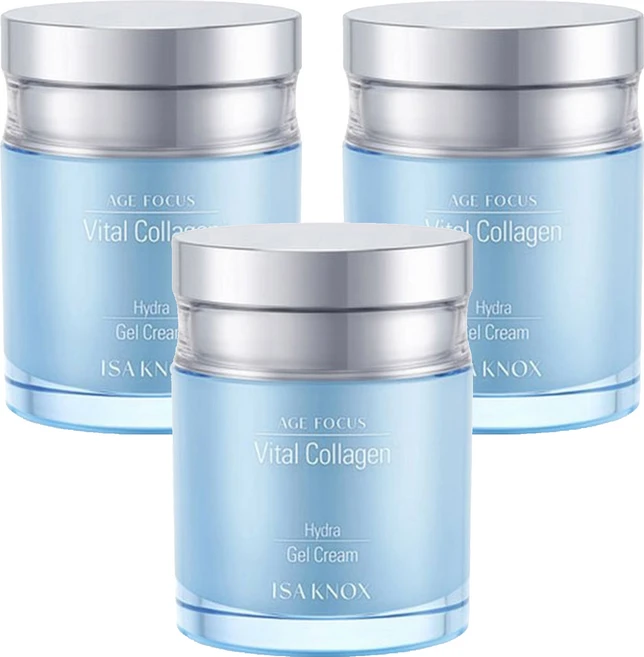 이자녹스 에이지 포커스 바이탈 콜라겐 하이드라 젤크림, 100ml, 3개 - 쿠팡