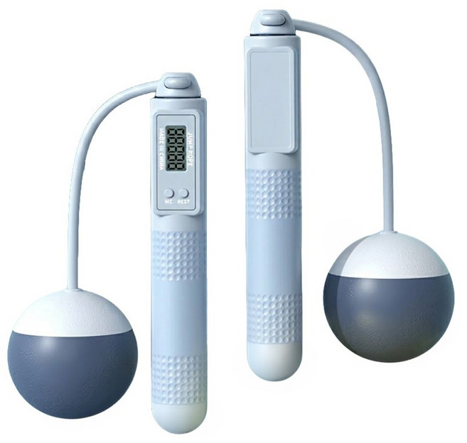 ANTIAN 智能計數跳繩, 藍色, 1組