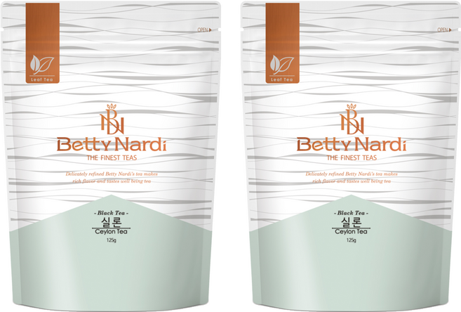 베티나르디 실론 지퍼백, 125g, 2개, 1개입