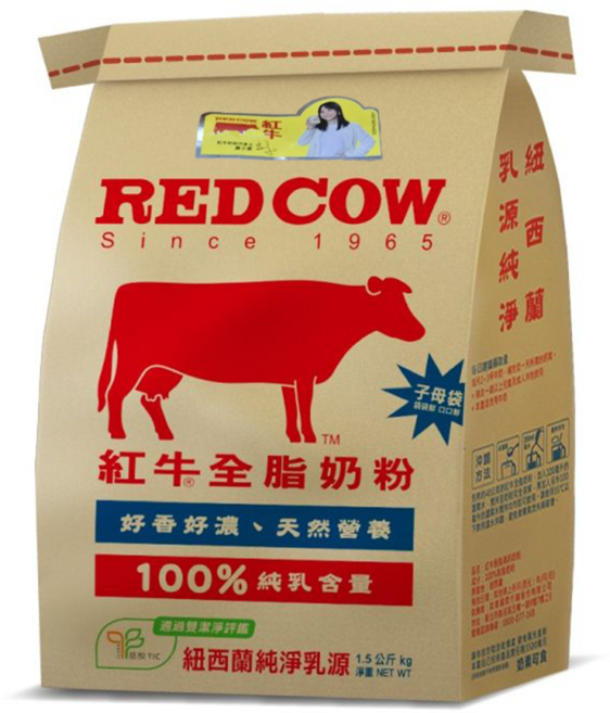 RED COW 紅牛 全脂奶粉, 1包, 1.5kg