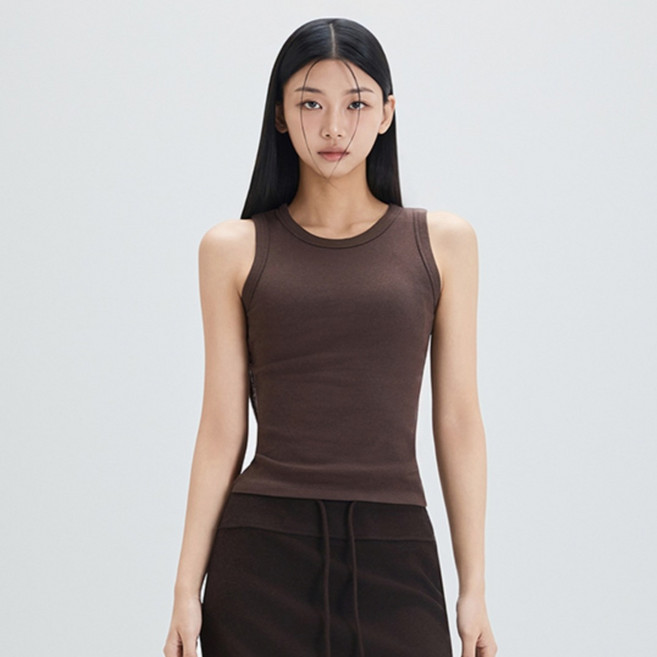 MIXXO 女款棉質羅紋無袖上衣