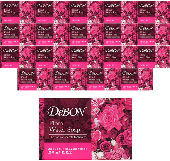 드봉 스위트 로즈 비누, 100g, 20개