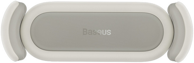 Baseus 倍思 小鋼炮 2車載出風口支架 BS-CM009 ABS+矽膠, 米白色, 1個