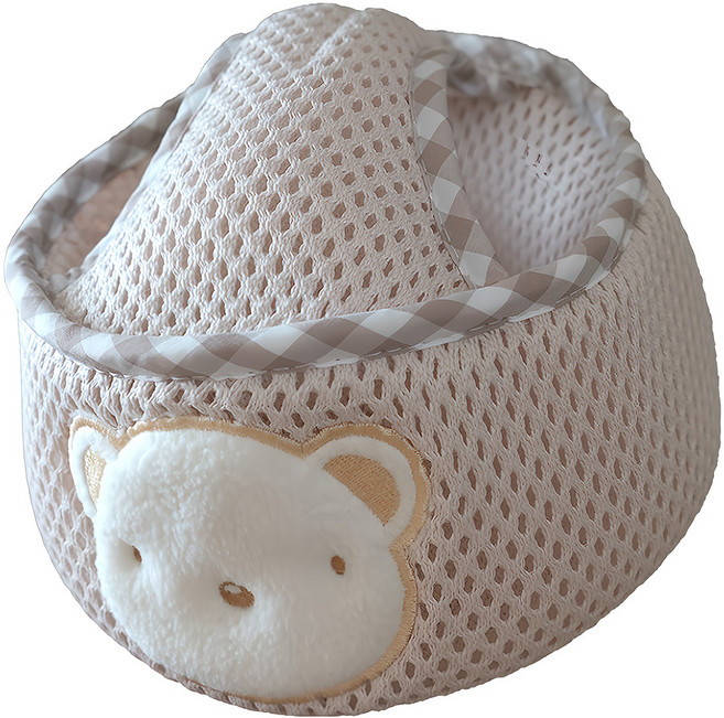 C.D.BABY 佳登 小熊寶 米色 42~54cm 嬰幼兒學步防摔帽, 1個