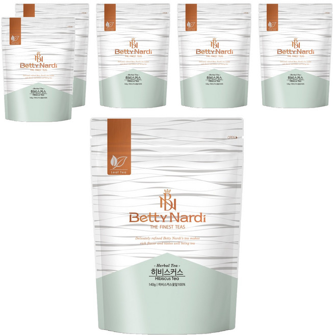 베티나르디 히비스커스 지퍼백, 140g, 1개입, 6개