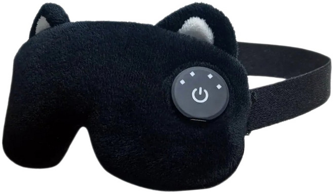無線調溫熱敷眼罩, 黑貓 黑色