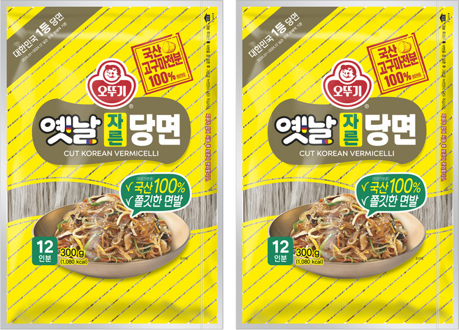 오뚜기옛날 자른 당면, 300g, 2개