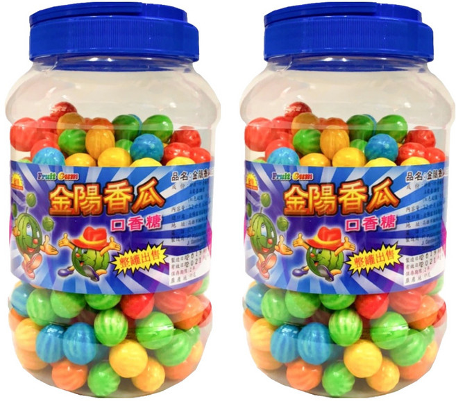 金陽 香瓜風味口香糖 240顆, 768g, 2罐