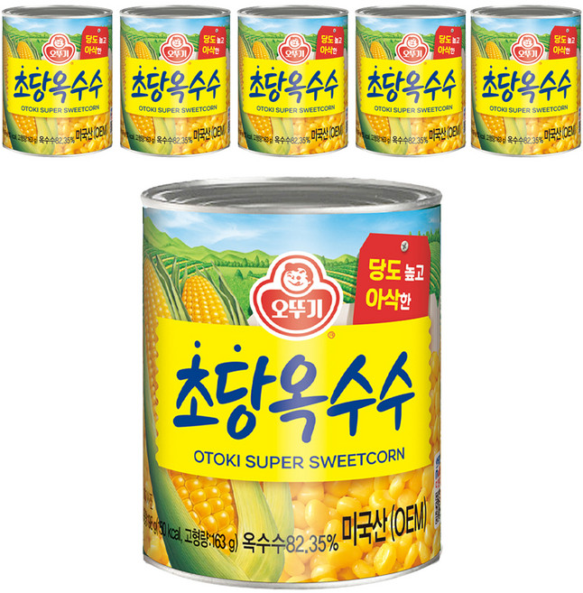 오뚜기 초당옥수수, 198g, 6개