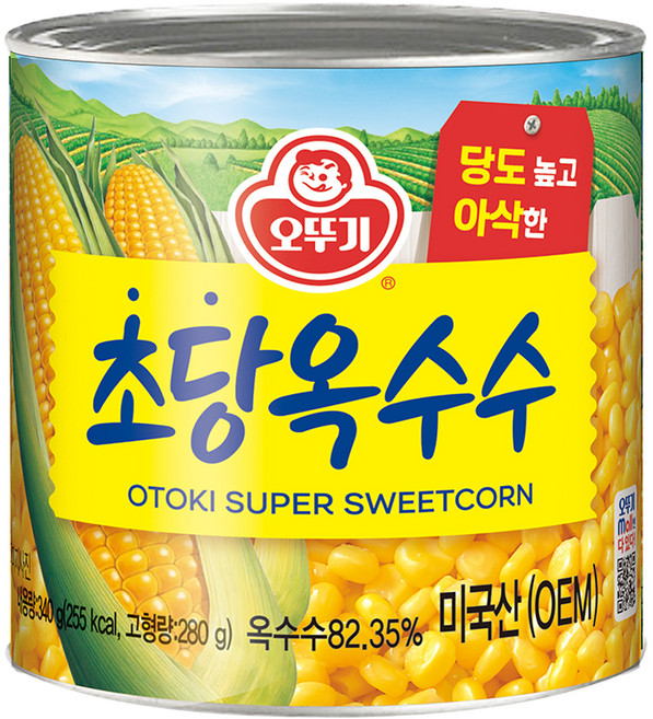 오뚜기 초당옥수수 통조림, 340g, 1개