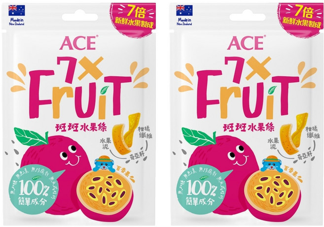 ACE 斑斑水果條 百香果 + 奇亞籽, 32g, 2袋