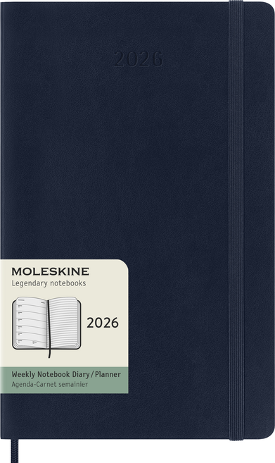 몰스킨 2026년 클래식 위클리 다이어리 12개월 소프트커버, 사파이어블루, 1개