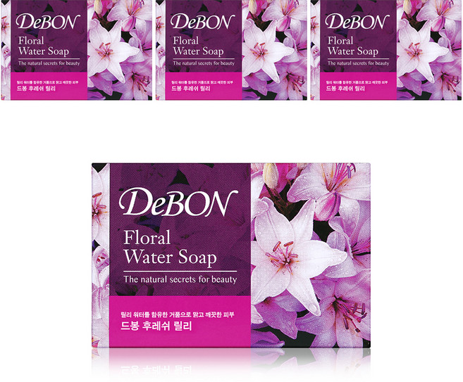 드봉 비누 후레쉬 릴리, 100g, 4개