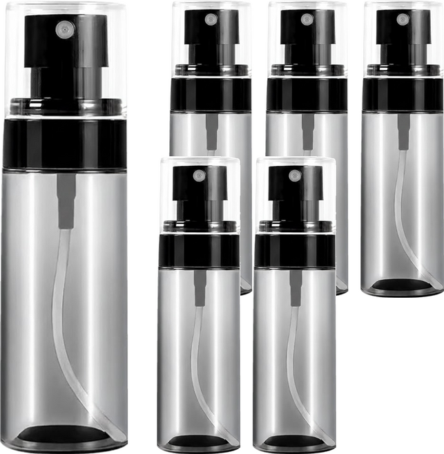 隨身噴霧瓶 60ml, 6個, 透黑
