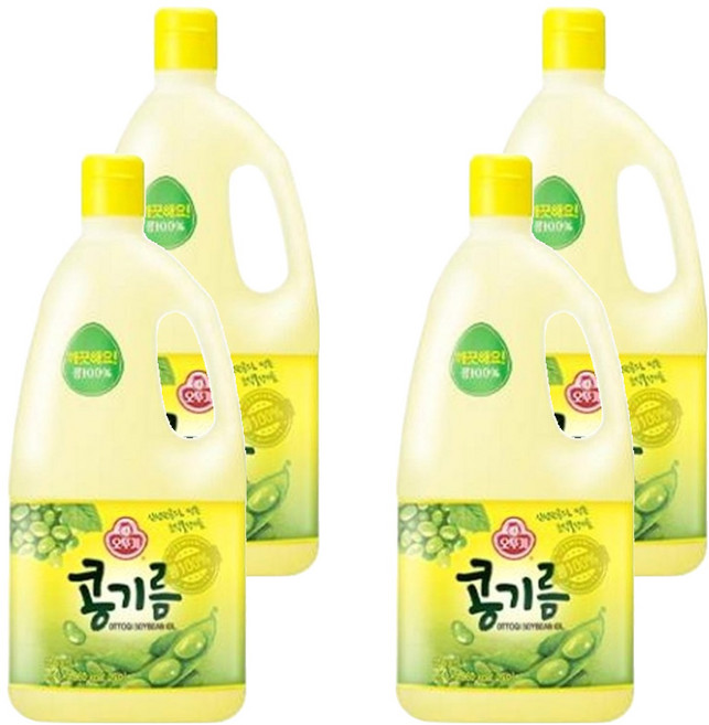 오뚜기 콩기름, 1.8L, 4개