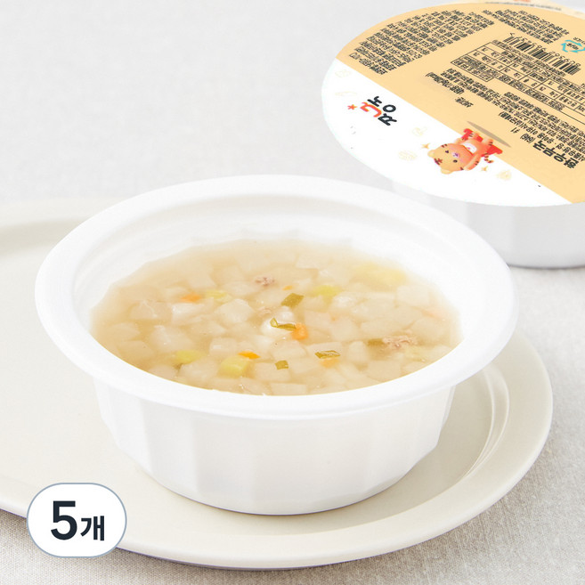 짱죽 이유식 한우무국 12개월부터, 혼합맛(한우/무), 170g, 5개