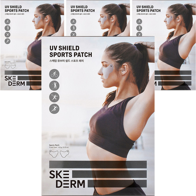 스케덤 유브이 쉴드 스포츠패치, 5개입, 4개