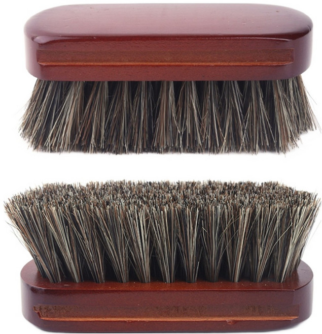 ADUNE 프리미엄 말털 구두솔, 2개