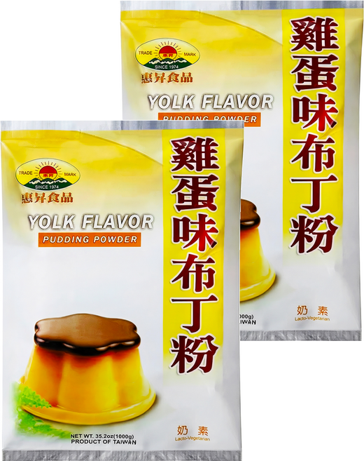 FAIRSEN 惠昇食品 雞蛋味布丁粉, 1kg, 2包