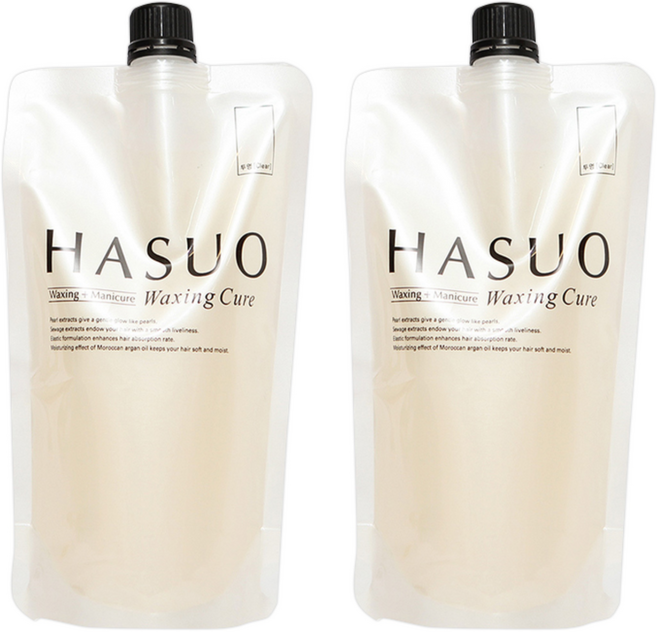 하수오 헤어용 왁싱큐어 500g, 투명, 2개
