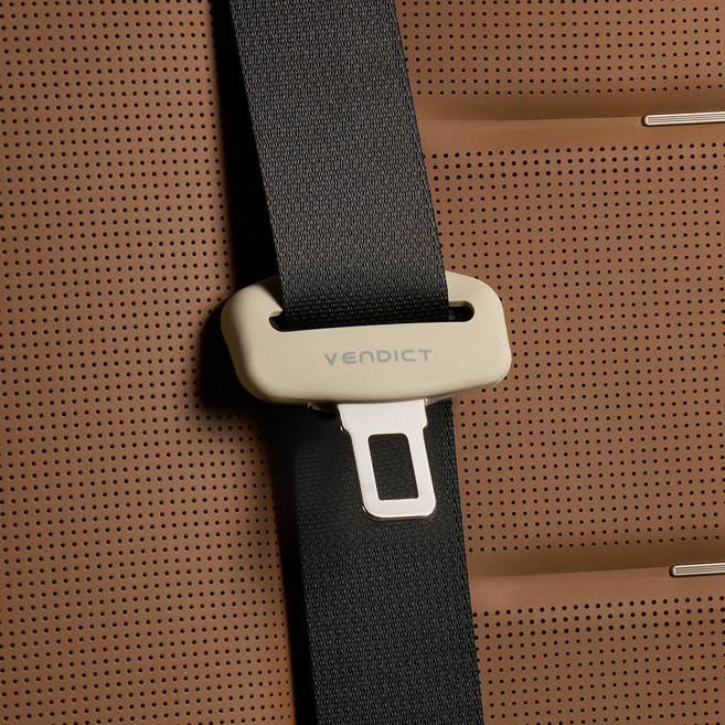 벤딕트 안전벨트 클립 버클 실리콘 커버, 코튼베이지, 2개