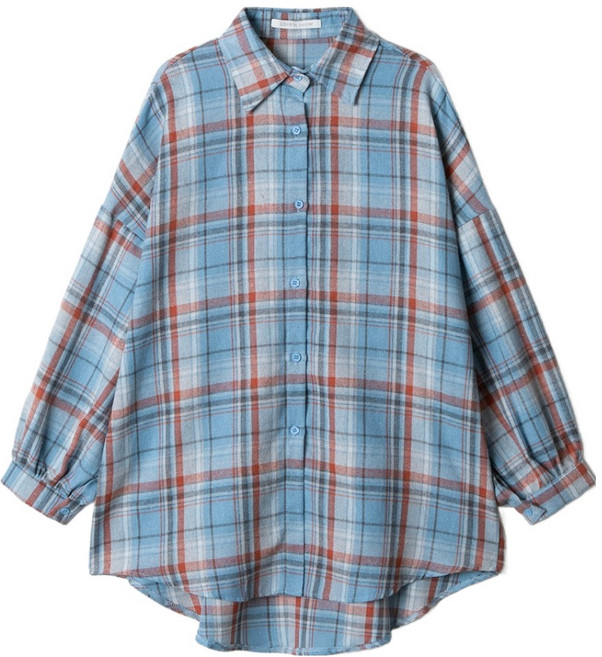 러브앤쇼 여성용 코튼 체크 셔츠 GCGBGSH05