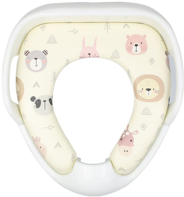 아가드 손잡이형 유아변기커버, 프렌즈아이보리