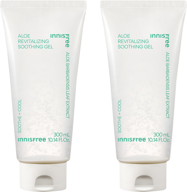 INNISFREE 台灣公司貨 蘆薈修護紓緩凝膠, 300ml, 2條