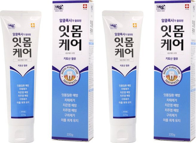 네오메디칼 잇몸케어 네오케어치약, 220g, 2개