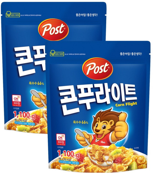 포스트 콘푸라이트 시리얼, 1.1kg, 2개
