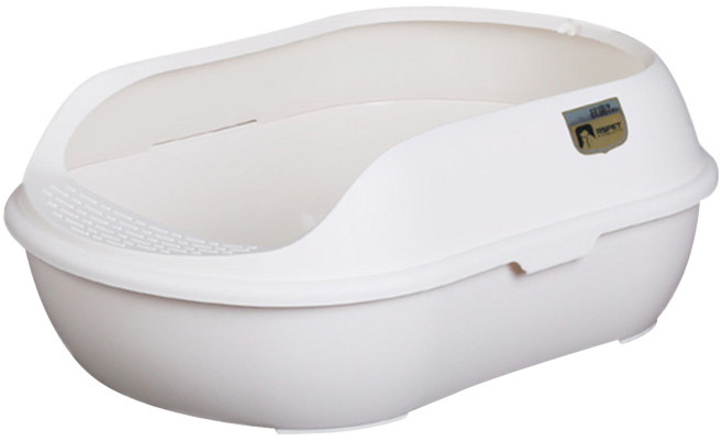 SAY COCOA 고양이 평판화장실 JT6980, 화이트, 1개