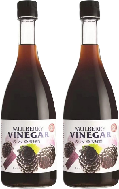 十全 美人桑椹醋, 600ml, 2瓶