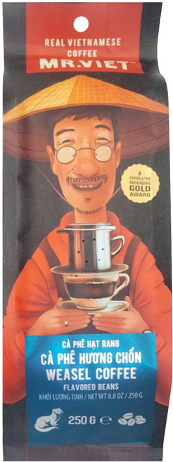 MR.VIET 麝香貓風味咖啡豆, 咖啡豆(無研磨), 250g, 1包