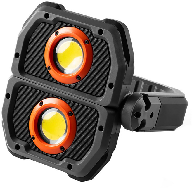 NEBO OMNI 多方向工作燈 3K 3000流明 直徑45 x 136 x 178mm, 灰色 + 黑色 + 橘色, 1個