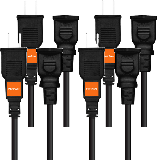 PowerSync 群加 過載斷電中繼線 2P TZ1V0018, 黑色, 4條, 1.8m